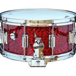 Rogers Dyna-Sonic Snare Drum with Beavertail Lugs 14 x 6.5 in. Red Onyx