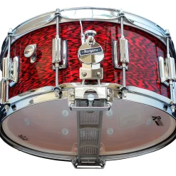 Rogers Dyna-Sonic Snare Drum with Beavertail Lugs 14 x 6.5 in. Red Onyx