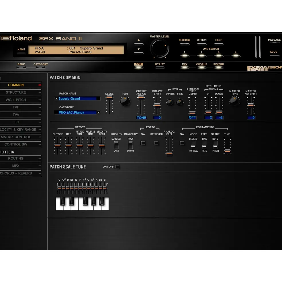 Roland Cloud Cloud SRX PIANO II Software Synthesizer (Download)