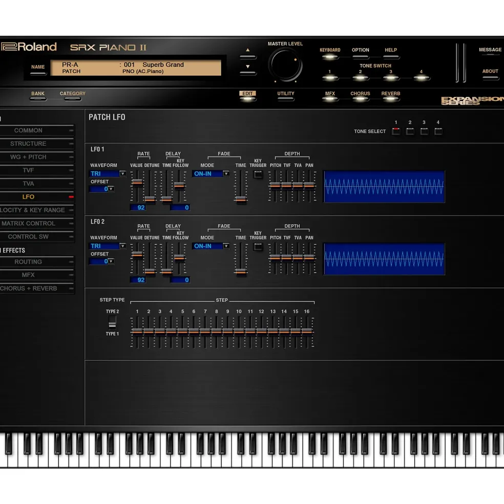 Roland Cloud Cloud SRX PIANO II Software Synthesizer (Download)