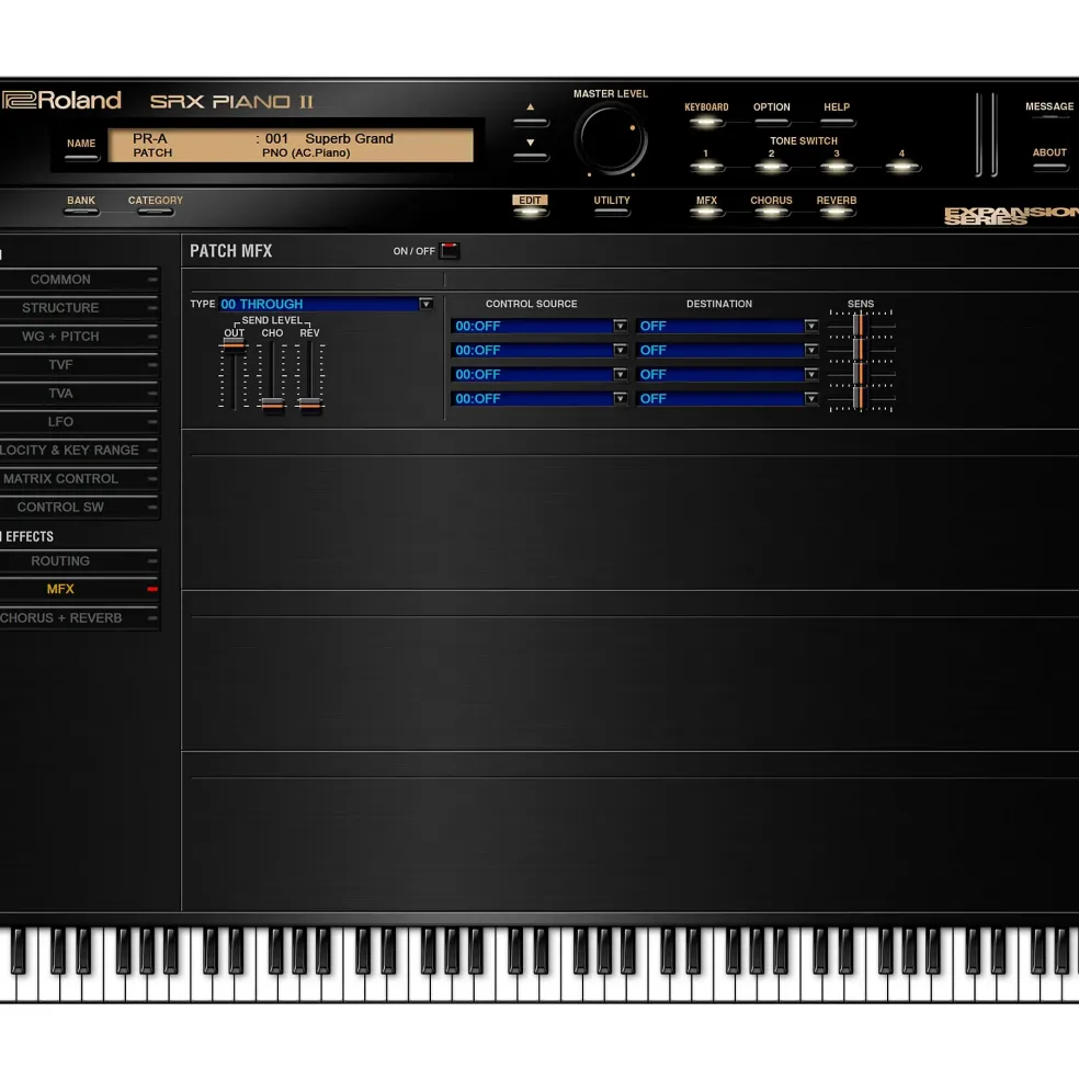 Roland Cloud Cloud SRX PIANO II Software Synthesizer (Download)