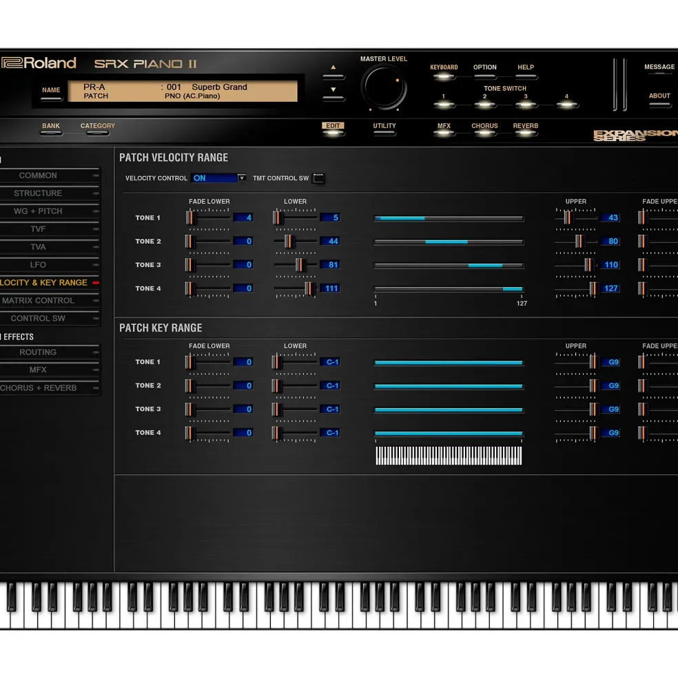 Roland Cloud Cloud SRX PIANO II Software Synthesizer (Download)