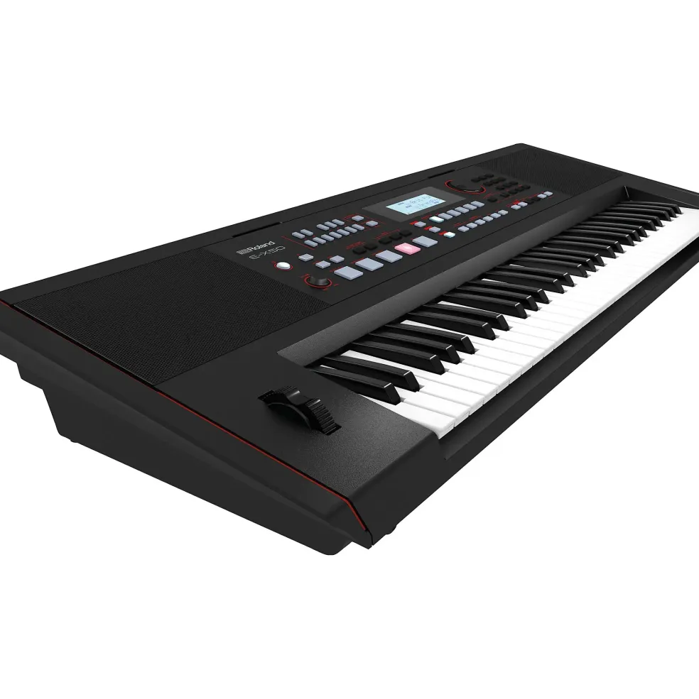 Roland E-X50 Arranger Keyboard Essentials Bundle Black