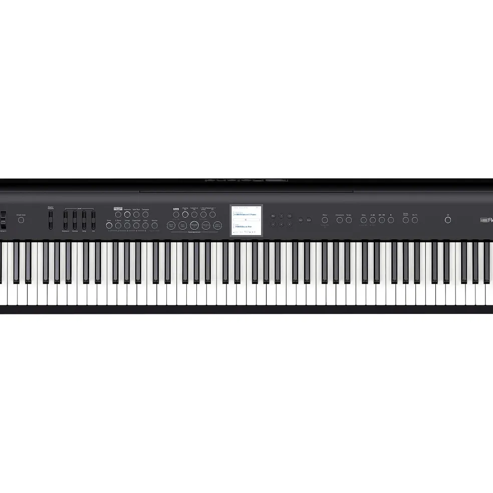 Roland FP-E50 Digital Piano With Double-Brace X-Stand and Sustain Pedal Black