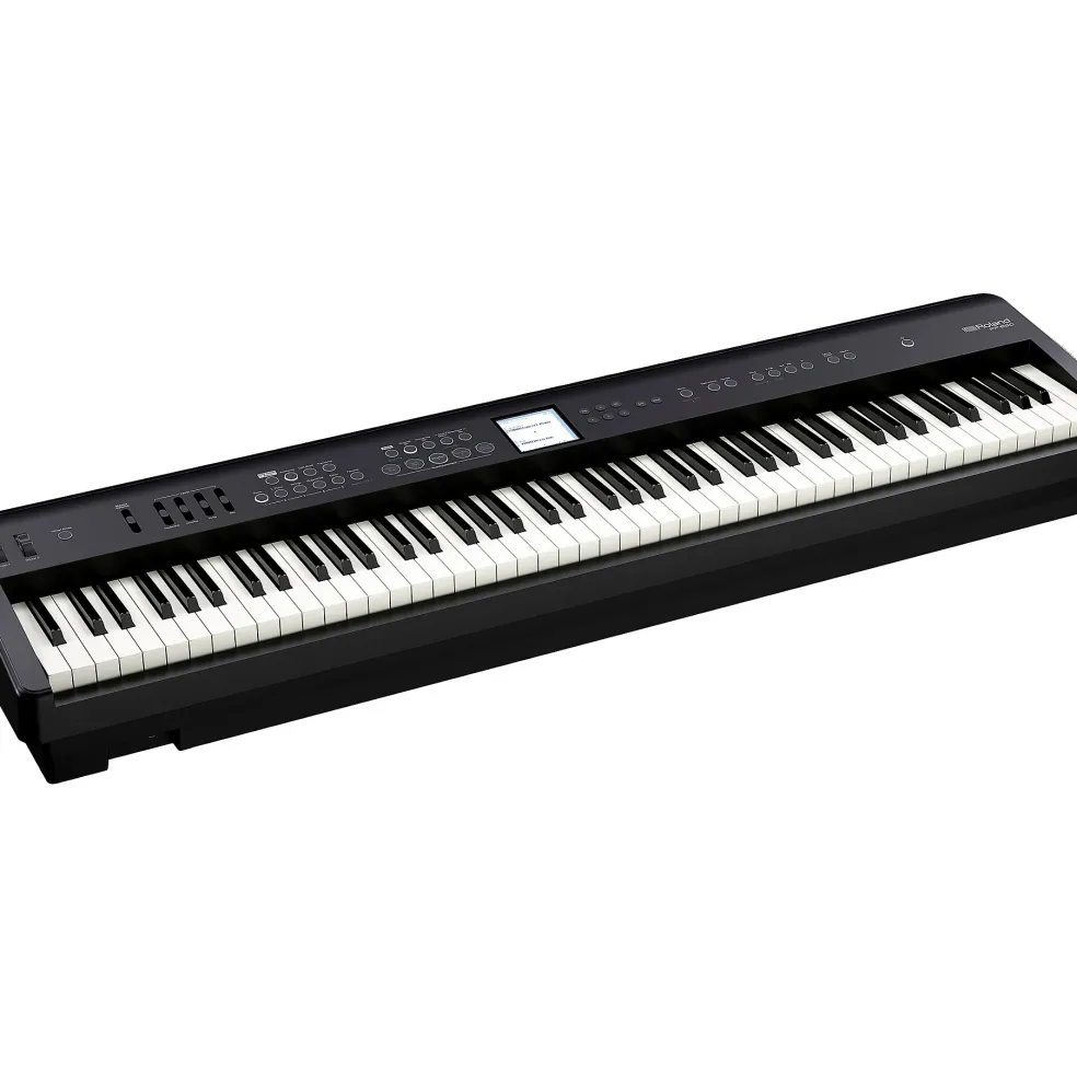 Roland FP-E50 Digital Piano With Double-Brace X-Stand and Sustain Pedal Black