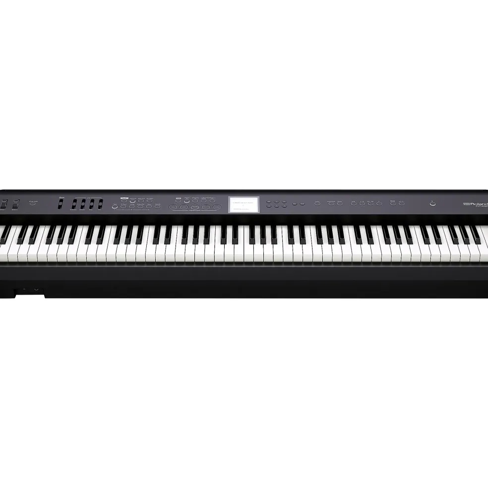 Roland FP-E50 Digital Piano With Double-Brace X-Stand and Sustain Pedal Black