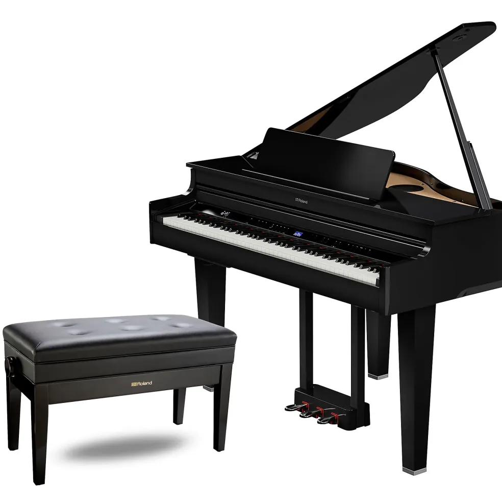 Roland GP-6 Digital Grand Piano With Bench Polished Ebony