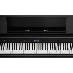 Roland HP704 Digital Upright Piano With Bench Charcoal Black