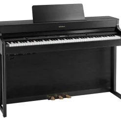 Roland HP702 Digital Upright Piano With Bench Charcoal Black