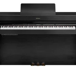 Roland HP702 Digital Upright Piano With Bench Charcoal Black