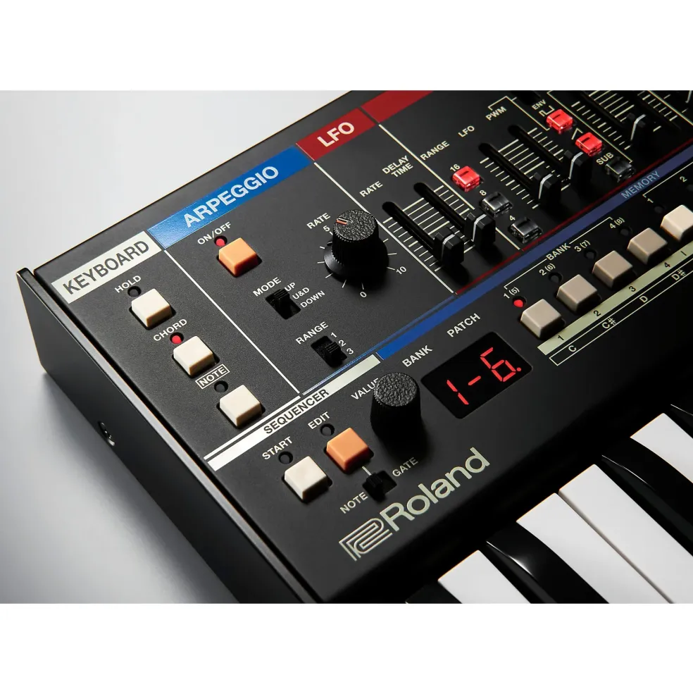 Roland JU-06A Boutique Synthesizer with Decksaver Cover