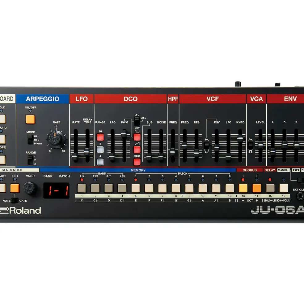 Roland JU-06A Boutique Synthesizer with Decksaver Cover