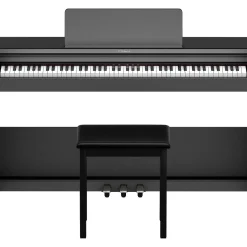 Roland RP107 Digital Console Piano With Bench Black