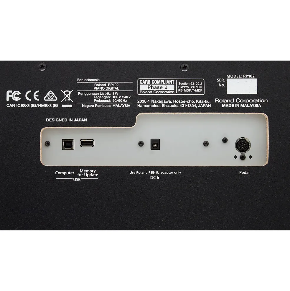 Roland RP102 88-Key Digital Console Piano Black 88 Key