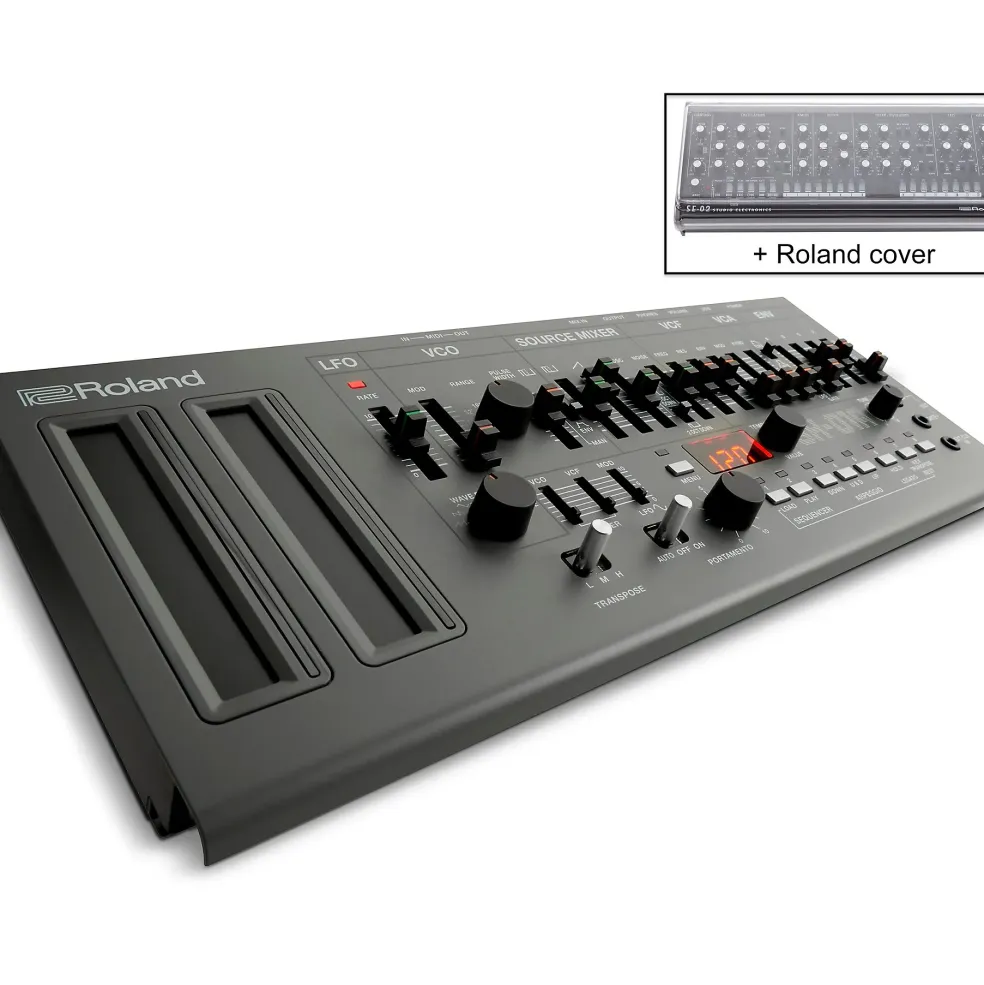 Roland SH-01A Sound Module Gray with Decksaver Cover