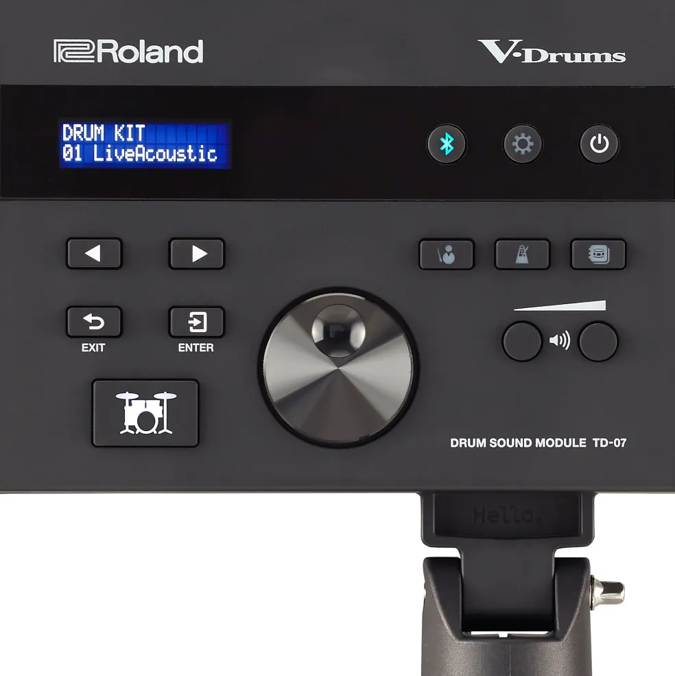 Roland TD-07KV V-Drums Electronic Drum Set With PM-100 V-Drum Speaker System