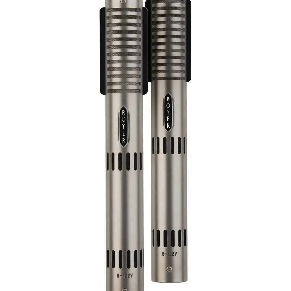 Royer R-122V Matched Ribbon Microphone Pair Nickel