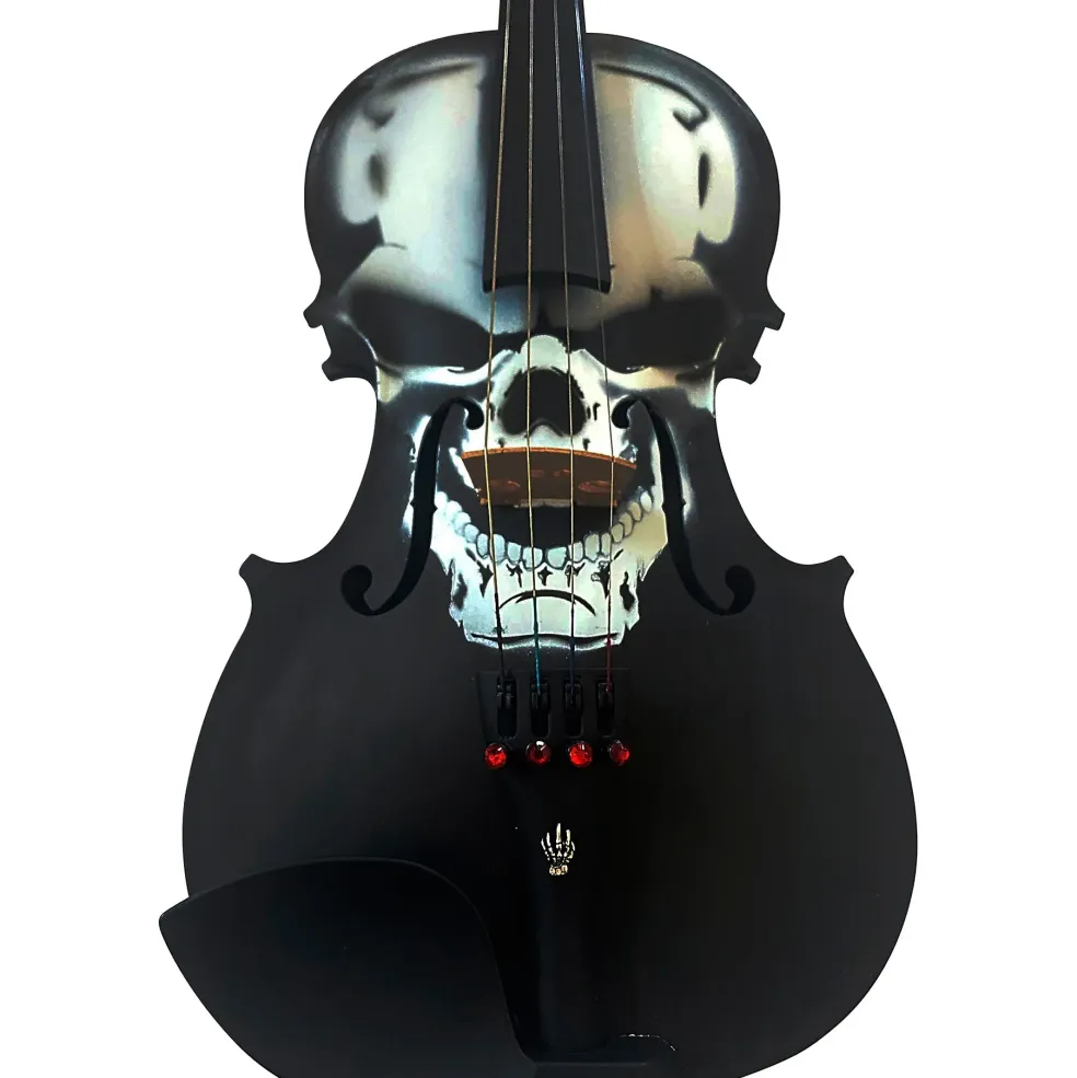 Rozanna's Violins Skull Series Carbon Composite Violin Outfit 4/4