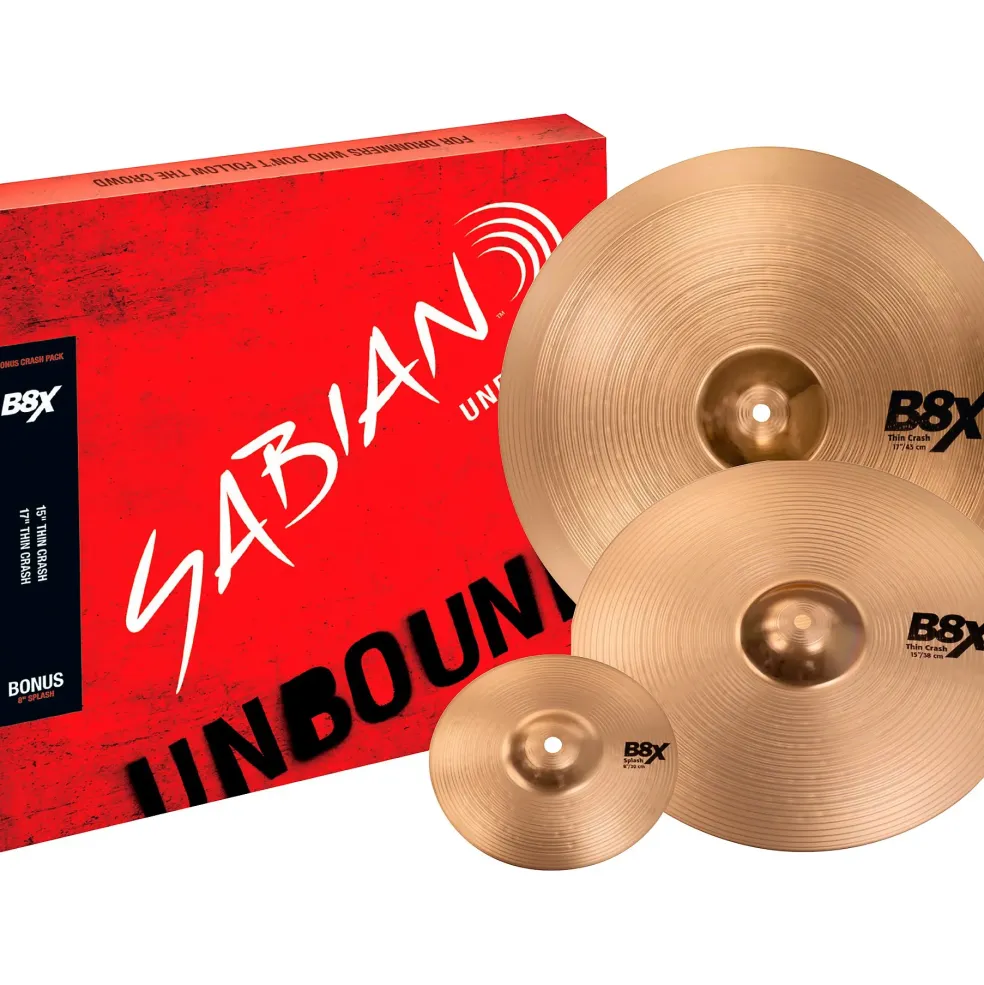 SABIAN B8X Crash Pack