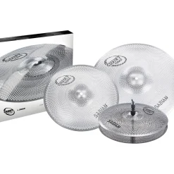 SABIAN QTPC502 Quiet Tone Practice Cymbal Set, 13"/14"/18"