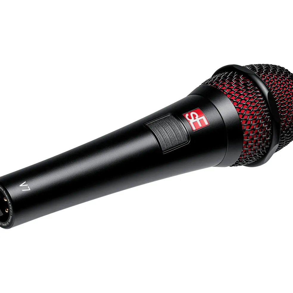 sE Electronics V7-PTT PUSH TO TALK Handheld Supercardioid with Mic Cradle