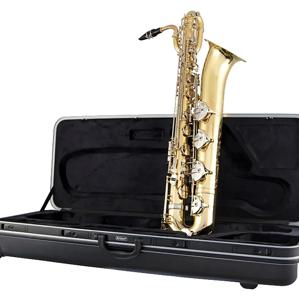 Selmer 300 Series Baritone Saxophone Lacquer Nickel Plated Keys