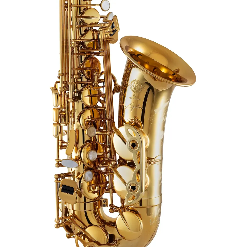 Selmer Paris Signature Series Lacquer Alto Saxophone Gold Lacquer