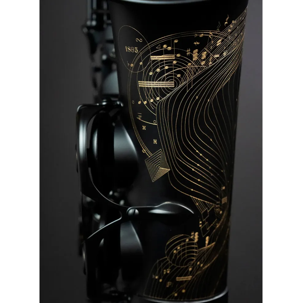 Selmer Paris Supreme Limited Edition Eb Alto Saxophone Matte Black Black Matte Keys