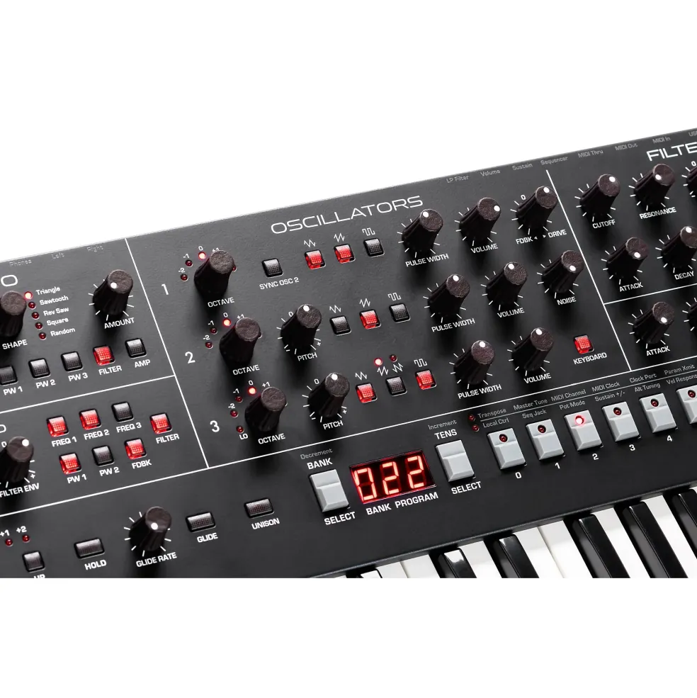 Sequential Trigon-6 6-Voice Polyphonic Analog Synthesizer Essentials Bundle