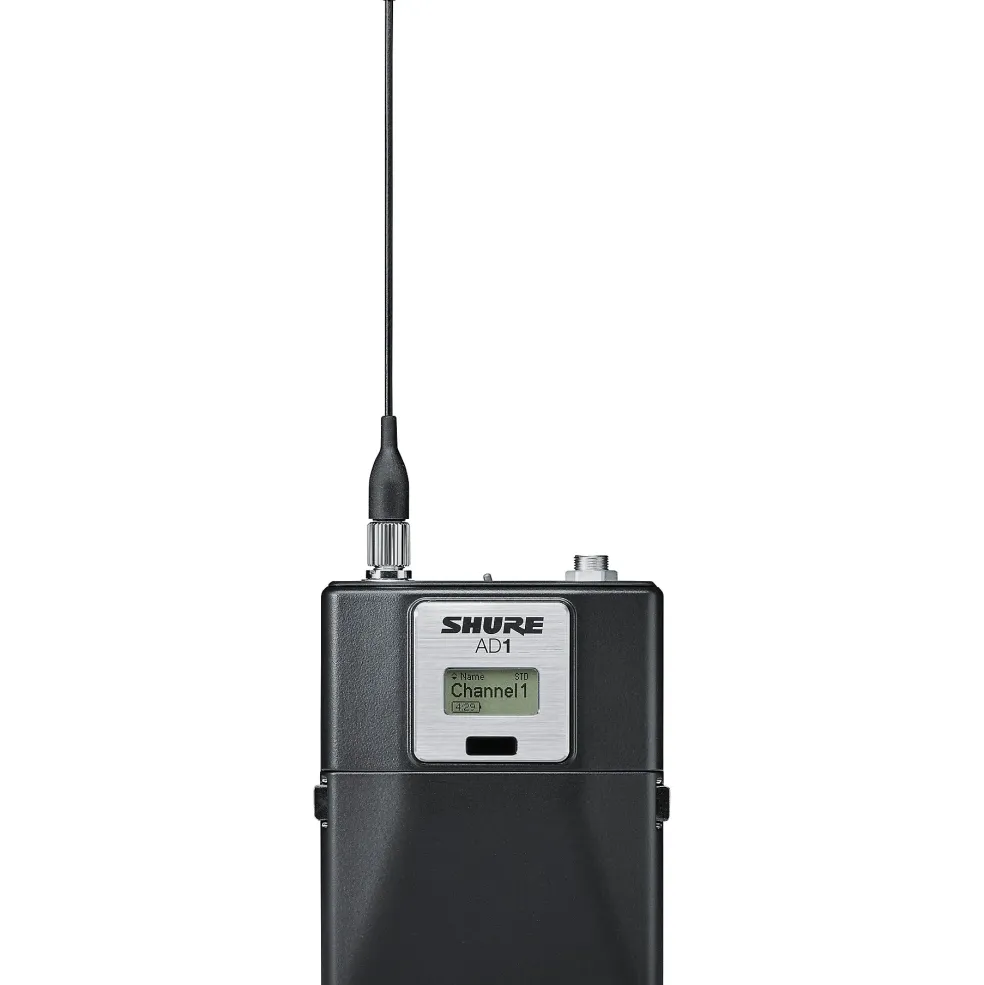 Shure Axient Digital AD1LEMO3 Wireless BodypackTransmitter, LEMO3 Connector Band 1 Black