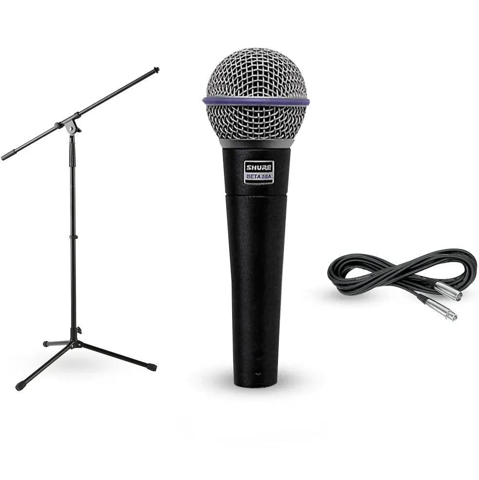 Shure BETA 58A, Stand & Cable Package