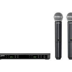 Shure BLX288/SM58 Wireless Dual Vocal System With Two SM58 Handheld Transmitters Band H10