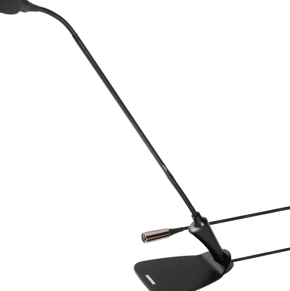 Shure CVG18DBC 18" Gooseneck Condenser Microphone With Base Black