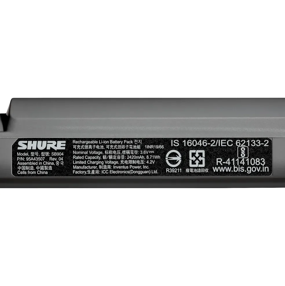 Shure GLXD14+ Lavalier System With WL93, 2.4 & 5.8GHz