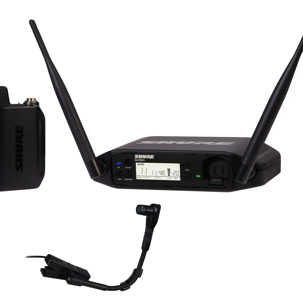 Shure GLX-D14+ Presenter System With BETA 98, 2.4 and 5.8gHz Bands