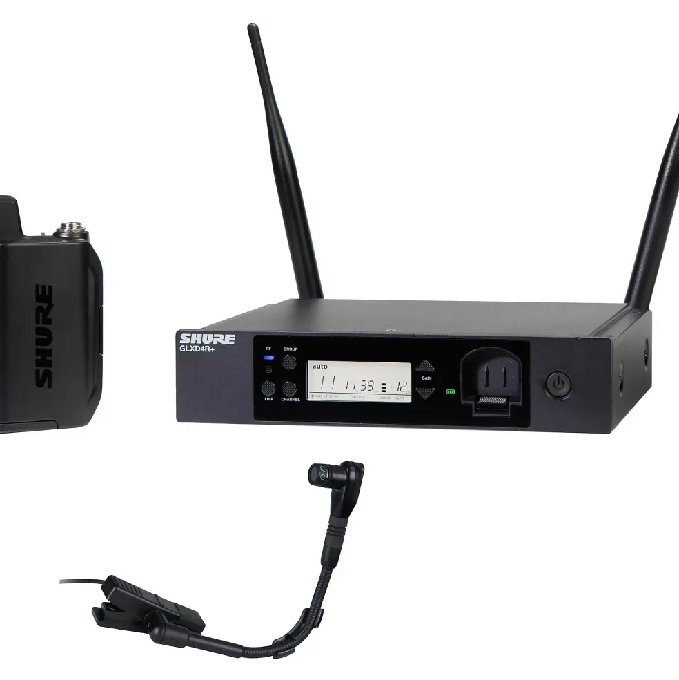 Shure GLX-D14R+ Rackmount Instrument System With BETA 98H/C