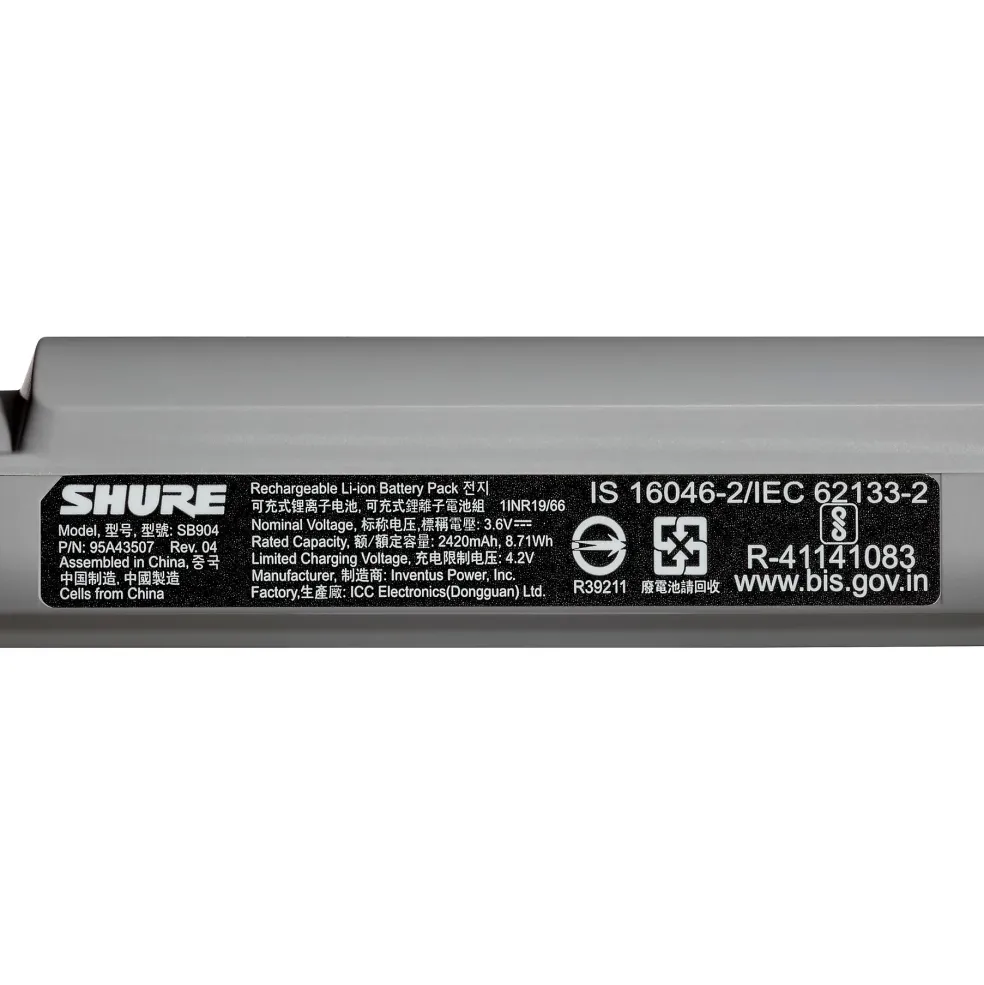 Shure GLX-D24R+ Rackmount Vocal System With SM58
