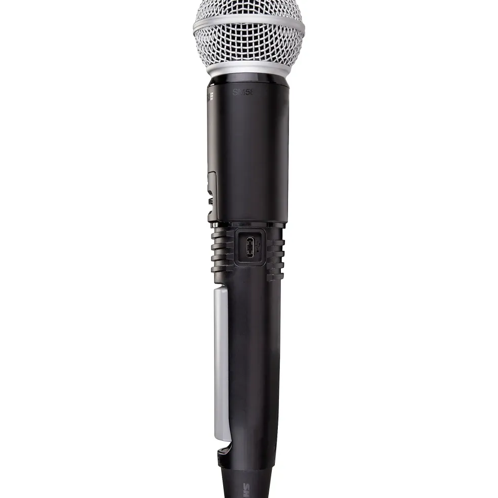 Shure GLXD2/SM58 Vocal Mic With Dual Band Handheld Transmitter