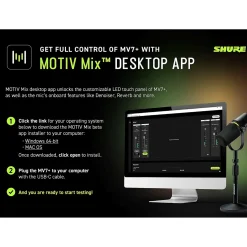 Shure MV7+ Podcast Microphone Black
