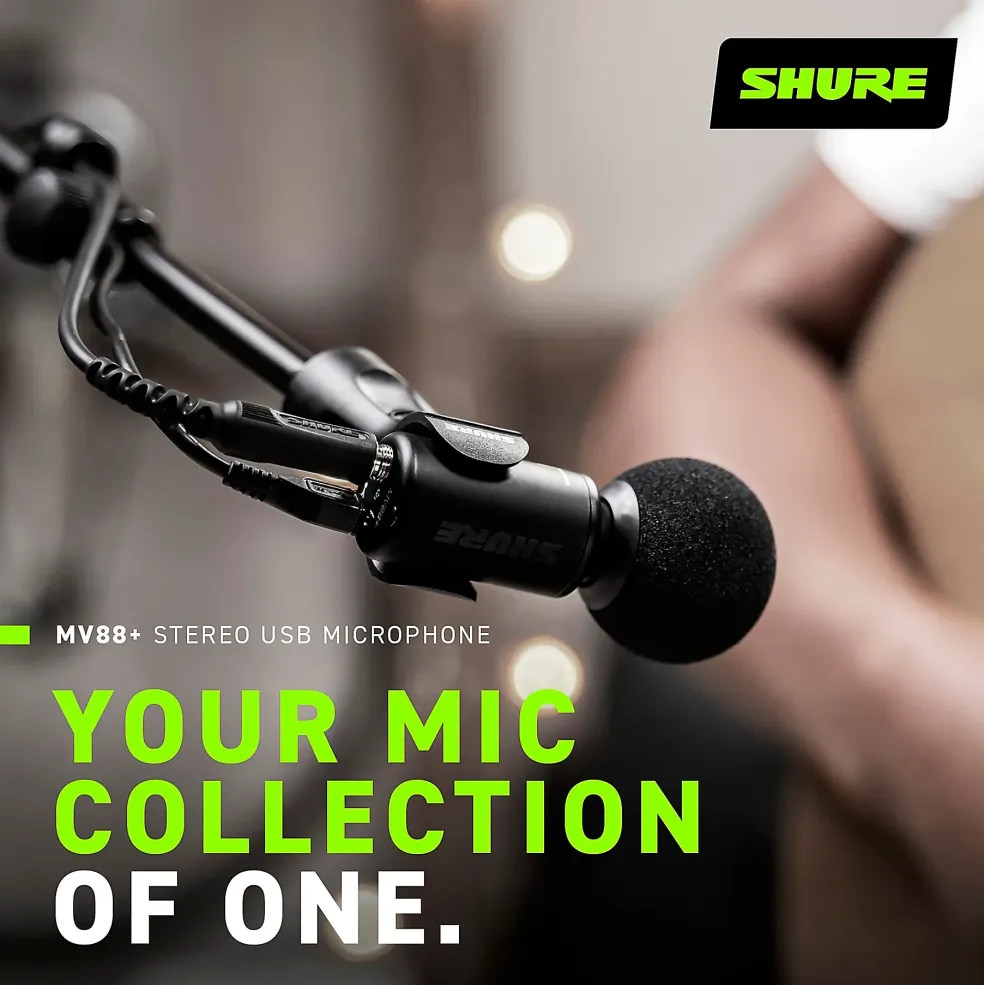 Shure MV88+ Stereo USB Microphone