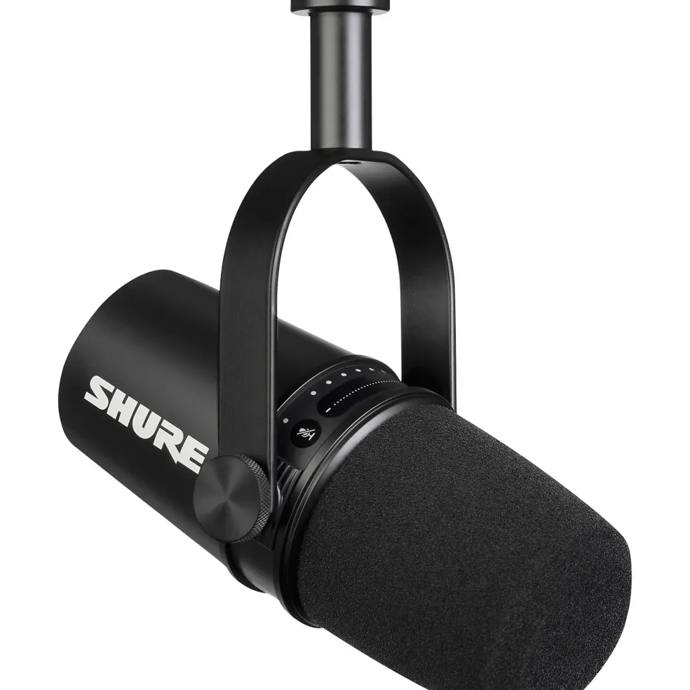 Shure MV7 USB and XLR Dynamic Microphone Black