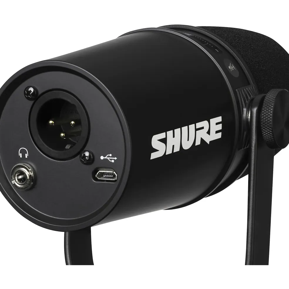 Shure MV7 USB and XLR Dynamic Microphone Black