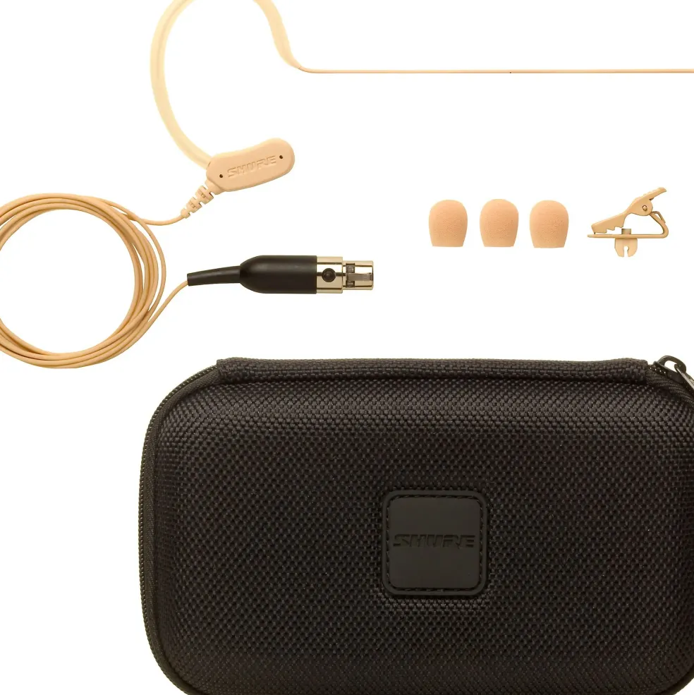 Shure MX153 Earset Headworn Microphone Tan