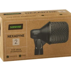 Shure Nexadyne Kick Drum Mic, XLR, Black Black
