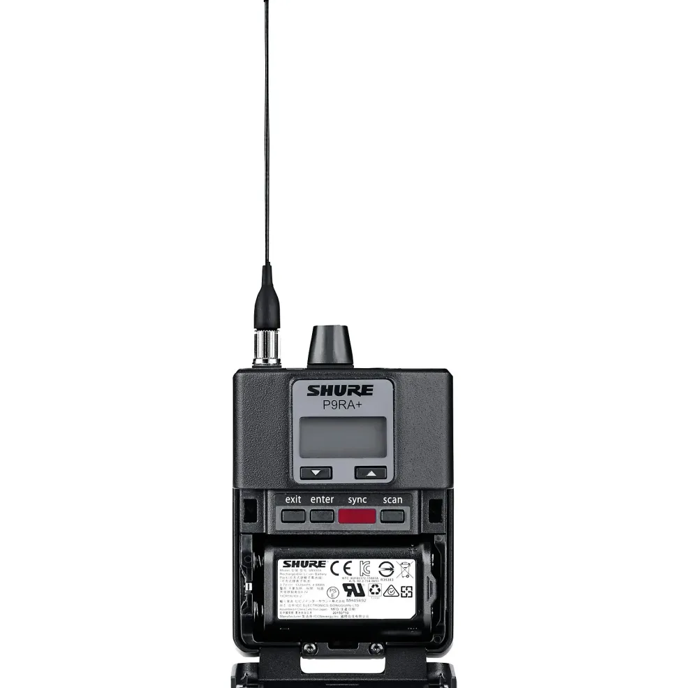 Shure P9RA+ Bodypack Receiver for Shure PSM 900 Personal Monitor System G6