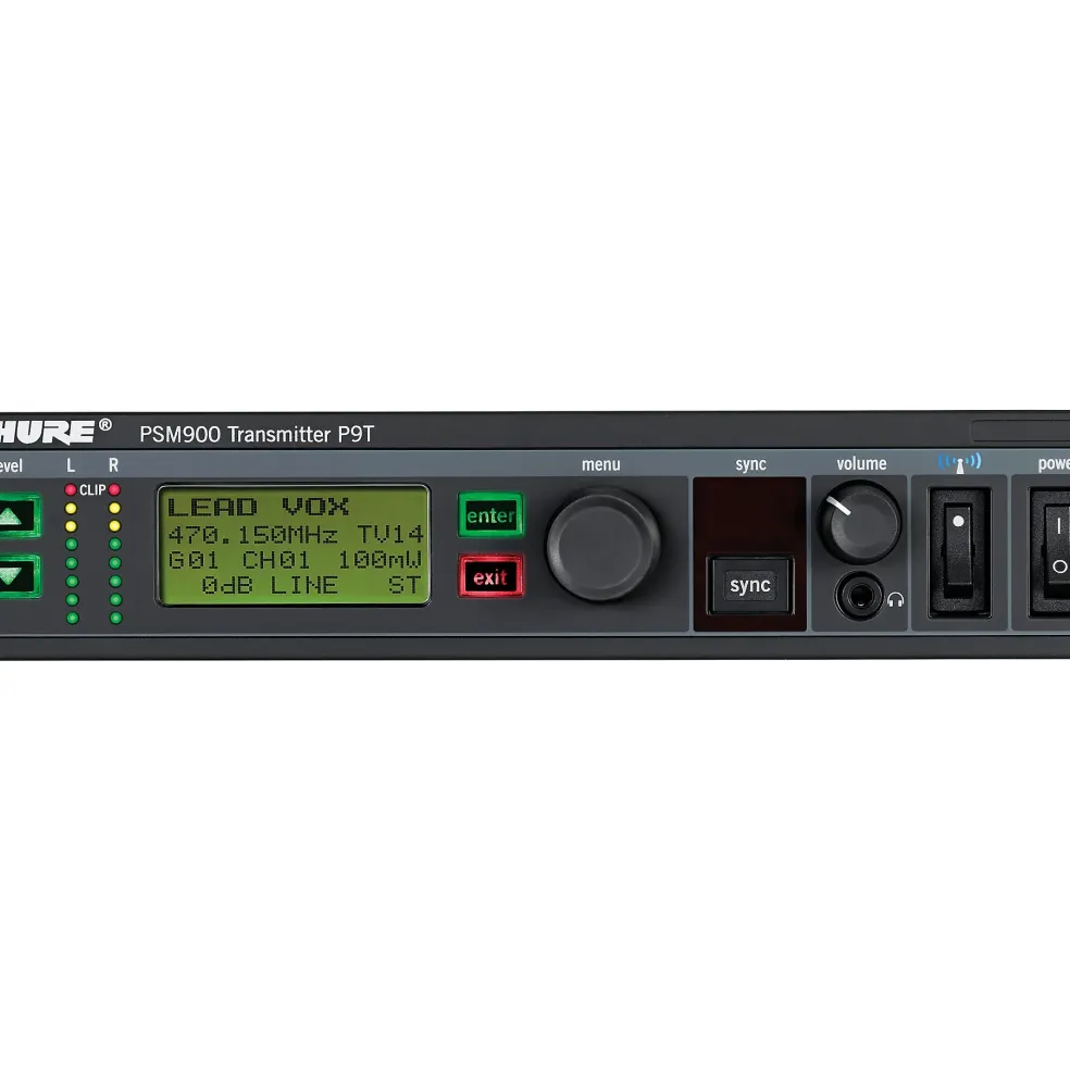 Shure PSM 900 Personal Monitor System With Rackmountable Transmitter, Rechargeable Bodypack Receiver and SE425 Earphones G6