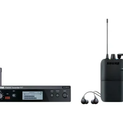 Shure PSM 300 Wireless Personal Monitoring System With SE112-GR Earphones Band G20 Gray
