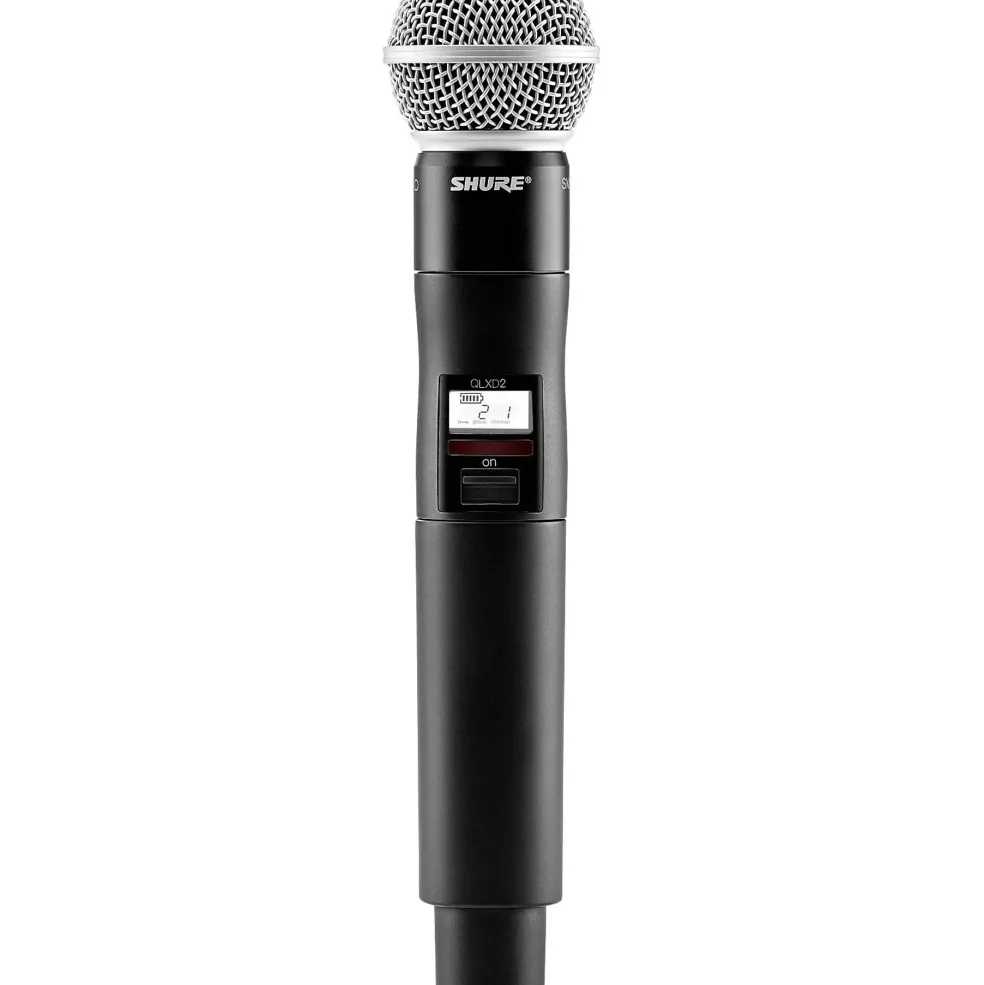 Shure QLXD2/SM58 Wireless Handheld Microphone Transmitter With Interchangeable SM58 Microphone Capsule G50