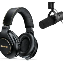Shure Recording Bundle With SM7B Cardioid Dynamic Microphone and SRH840A Studio Headphones