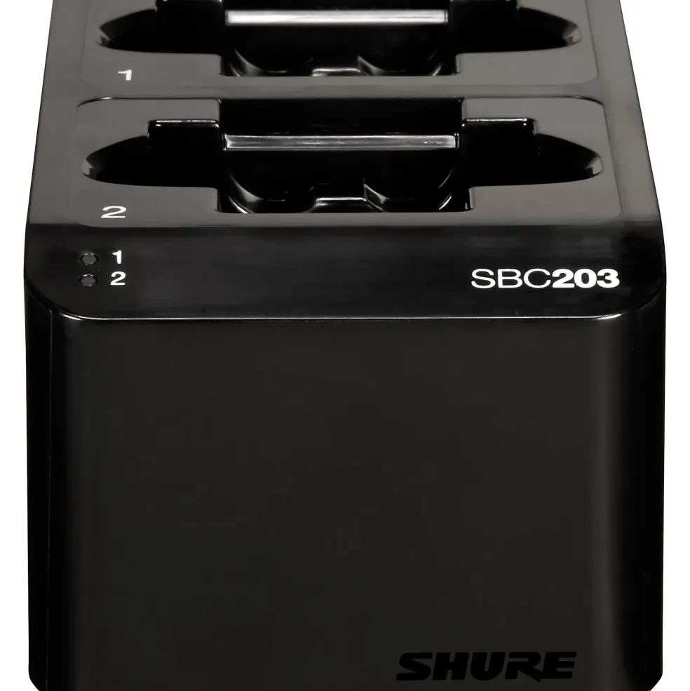 Shure SBC203-US Dual Docking Station for SLX-D Transmitters and SB903 Battery